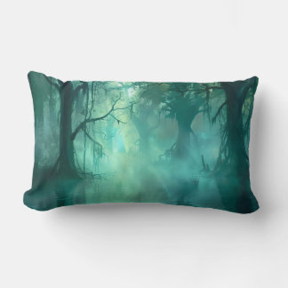 Creepy Green Swamp Lumbar Pillow