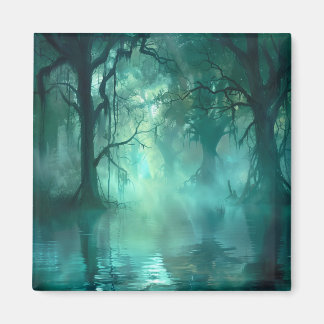 Creepy Green Swamp Magnet