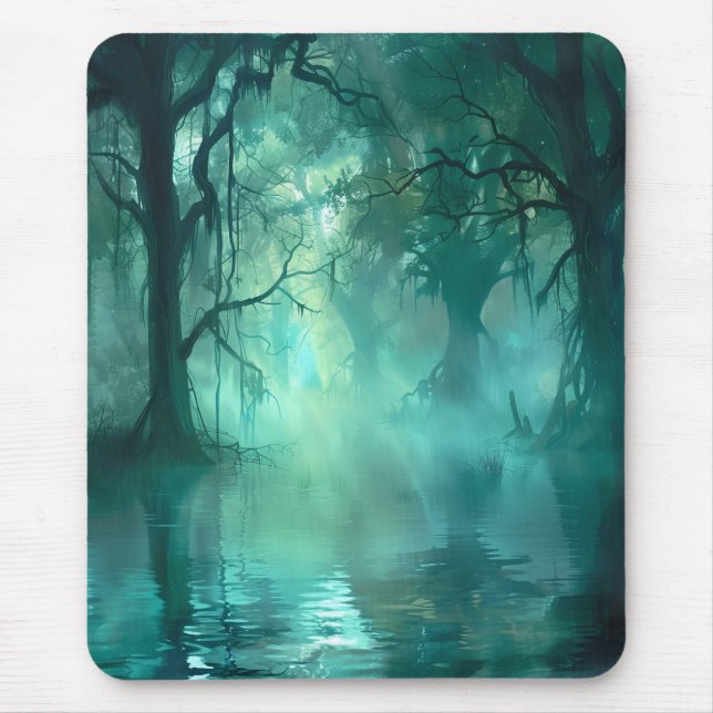 Creepy Green Swamp  Mouse Pad (Front)
