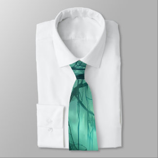Creepy Green Swamp Neck Tie