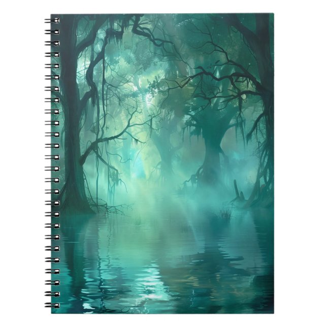 Creepy Green Swamp  Notebook (Front)