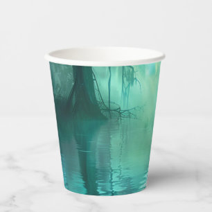 Creepy Green Swamp Paper Cups