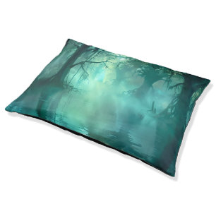 Creepy Green Swamp  Pet Bed
