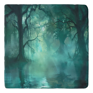 Creepy Green Swamp Trivet