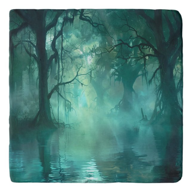 Creepy Green Swamp  Trivet (Front)
