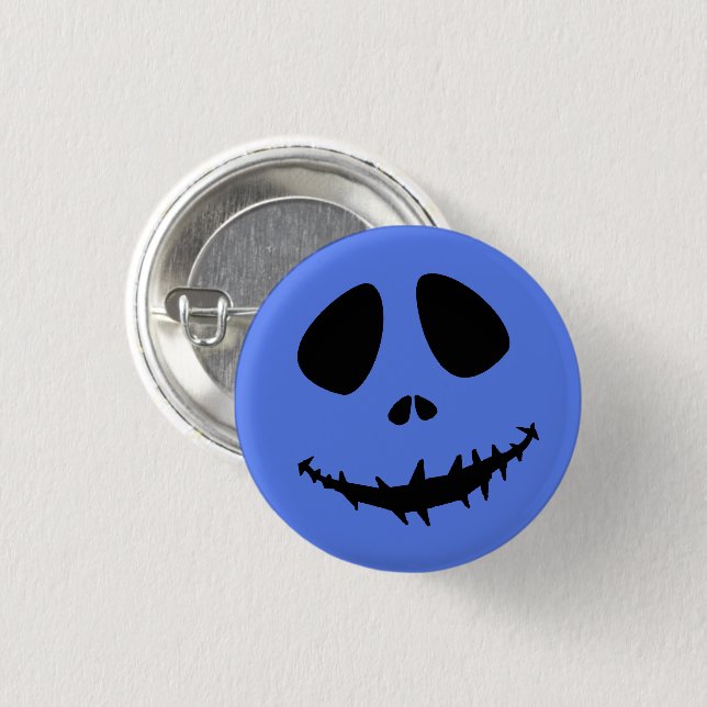 Creepy Grimace Halloween Button - Horror Pin (Front & Back)