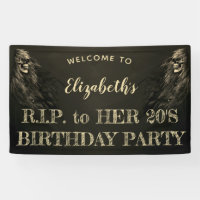 Creepy Hair Skull RIP to Her 20s Birthday Welcome