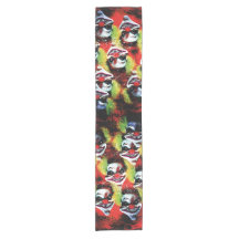 creepy halloween horror clown pattern