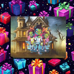 Creepy Halloween House zombie boys Tissue Paper<br><div class="desc">Creepy Halloween House zombie boys Tissue Paper Colorful Zombie kids for a person who loves Zombies. Whether you're looking for a gift for someone or just want to show off your love for monsters, we have the perfect thing for you. With our customizable products, you can make your own design...</div>