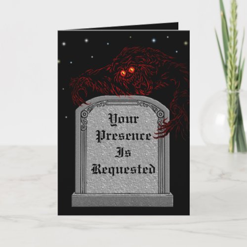 Creepy Halloween Invitation