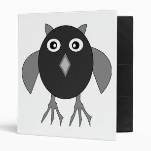 Creepy Halloween Owl Binder