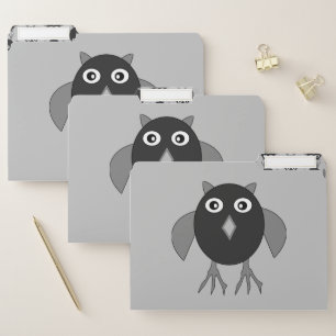 Creepy Halloween Owl File Folder