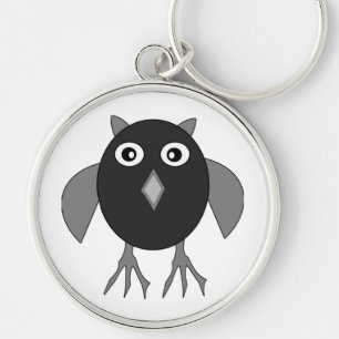 Creepy Halloween Owl Keychain