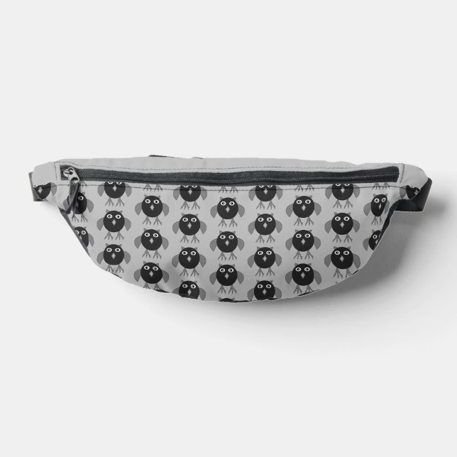 Creepy Halloween Owl Patterned Fanny Pack (Lay Down)
