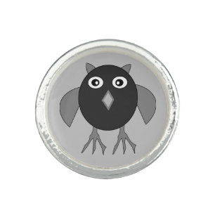 Creepy Halloween Owl Ring