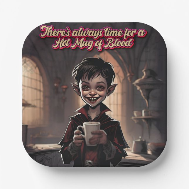 Creepy Halloween! 🎃 Paper Plates (Front)