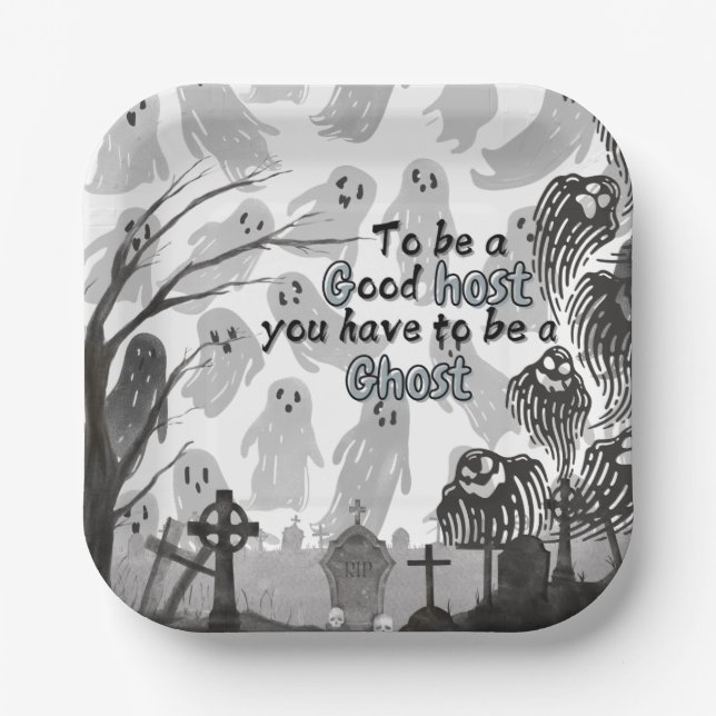 Creepy Halloween! 🎃 Paper Plates (Front)