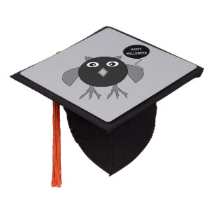 Creepy Halloween Party Owl Graduation Topper