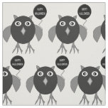 Creepy Halloween Party Owl patterned Fabric