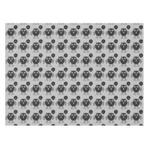 Creepy Halloween Party Owl Tablecloth