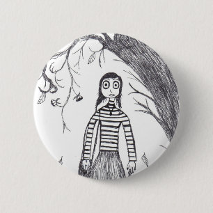 Creepy Halloween Pinback Button