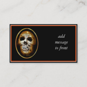 Creepy Halloween Skull Business Card