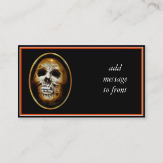 Creepy Halloween Skull Business Card