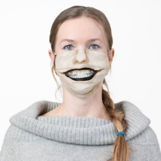 Creepy Halloween Smile Cloth Face Mask