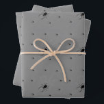 Creepy Halloween Spider Wrapping Paper<br><div class="desc">This creepy spider Halloween wrapping paper is perfect for that present to that special person in your family, or to a friend. This 3 pack contains the spooky design in the color Gray. Please message me if you would like to personalize this product. Please show your support by checking out...</div>