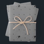 Creepy Halloween Spider Wrapping Paper<br><div class="desc">This creepy spider Halloween wrapping paper is perfect for that present to that special person in your family, or to a friend. This 3 pack contains the spooky design in the color Gray. Please message me if you would like to personalize this product. Please show your support by checking out...</div>