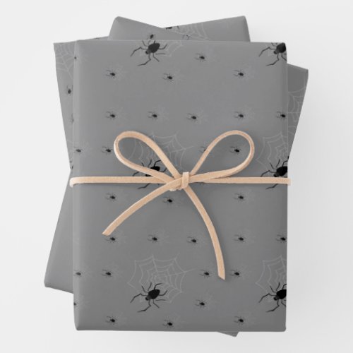 Creepy Halloween Spider Wrapping Paper 