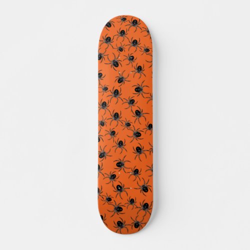 Creepy Halloween Spiders Skateboard