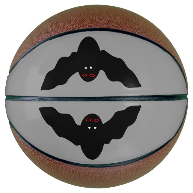 Creepy Halloween Vampire Bat Basketballs (Front)