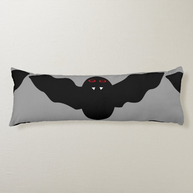 Creepy Halloween Vampire Bat Body Pillow (Front)