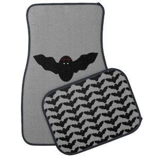 Creepy Halloween Vampire Bat Car Mat Set