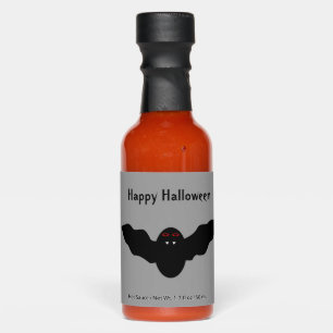 Creepy Halloween Vampire Bat Custom Hot Sauces