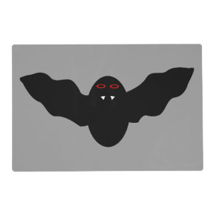 Creepy Halloween Vampire Bat Custom Placemat