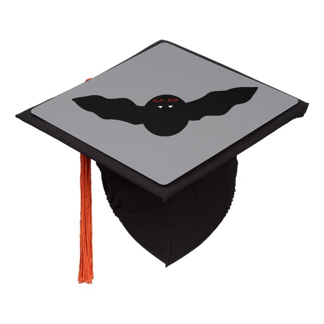 Creepy Halloween Vampire Bat Graduation Topper (Angled)