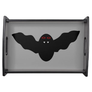 Creepy Halloween Vampire Bat Serving Tray