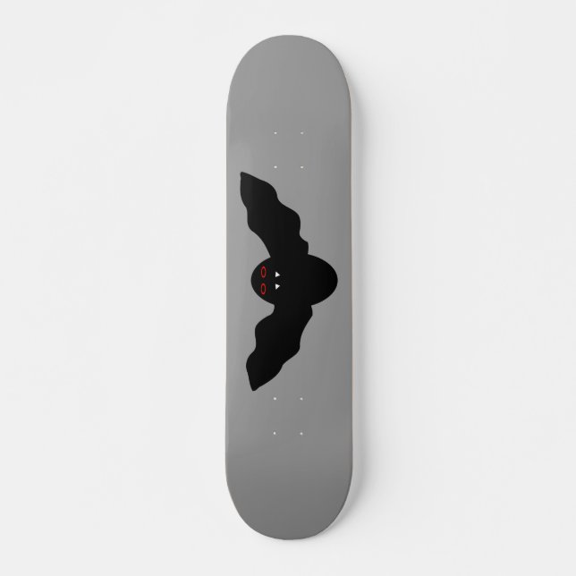 Creepy Halloween Vampire Bat Skateboard Deck (Front)