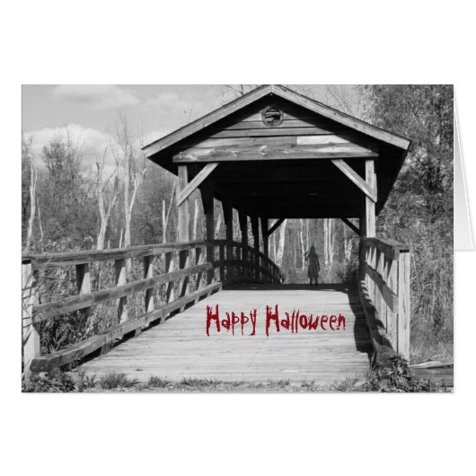 Creepy Happy Halloween Cards (Front Horizontal)