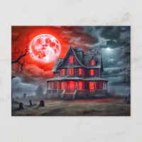 Creepy Haunted House In The Moonlight