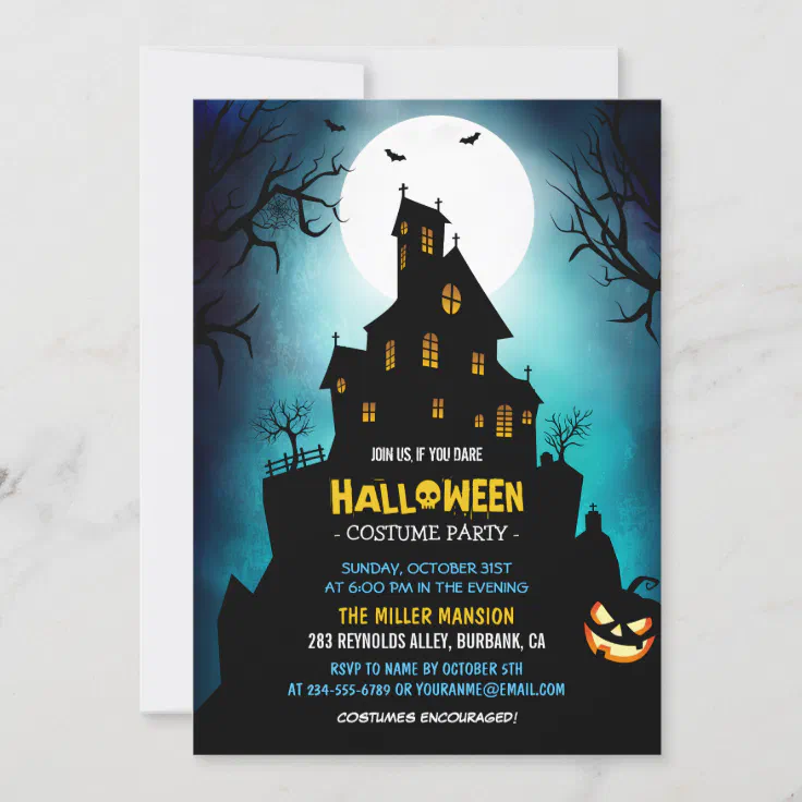 halloween email invitation template