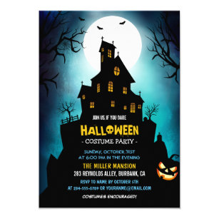 scary halloween invitations zazzle