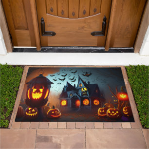 Creepy Haunted House Scene  Doormat