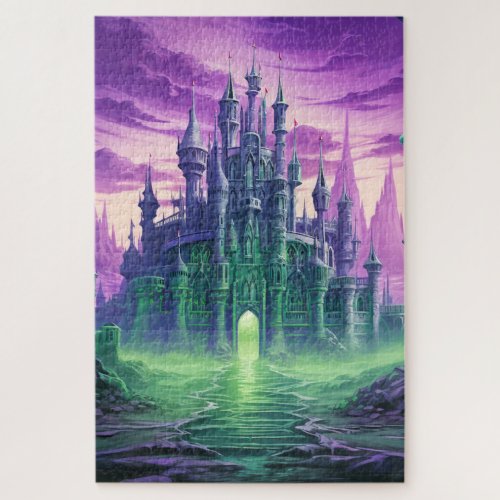 Creepy Haunted Mansion  Happy Halloween Jigsaw Puzzle