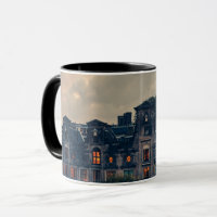 Creepy Haunted Mansion Photo Mug