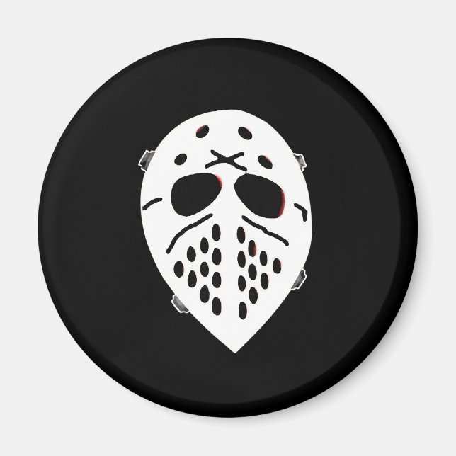 Creepy Hockey Mask Products Magnet (Front)