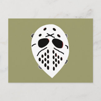Creepy Hockey Mask Products Postcard