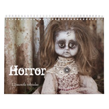Creepy Horror 2024 Calendar by MiscellanyShop at Zazzle